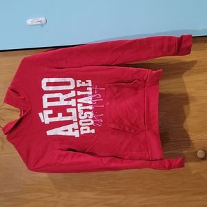 Aeropostale red hooded sweatshirt Size M